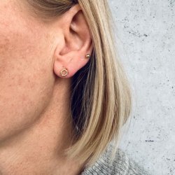 restikker TWISTED TINY Forgyldt Slv