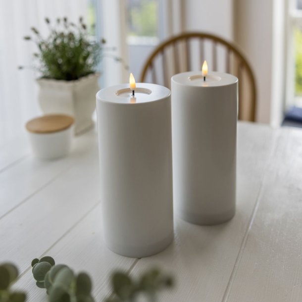 Udend�rs bloklys LED m/timer - s�t med 2 / 20 cm