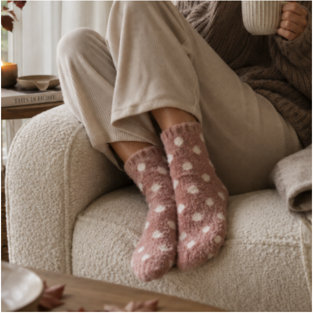 Sokker fluffy str 35-40