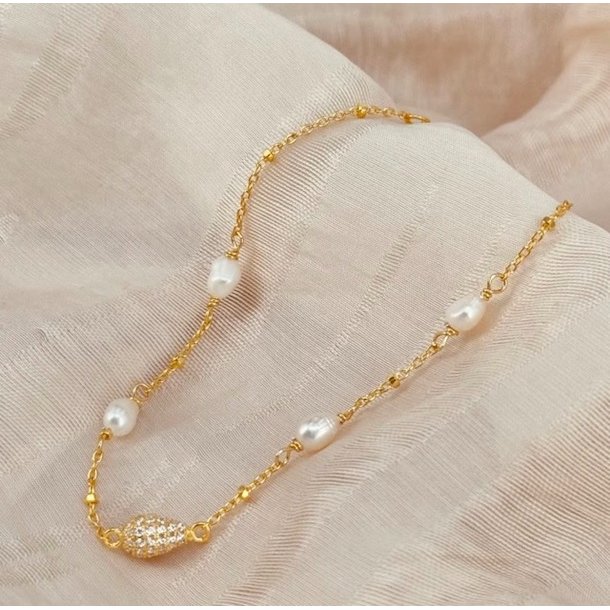 Armbnd PAV PEARL Forgyldt Slv