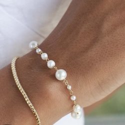 Armbnd GHITA forgyldt slv