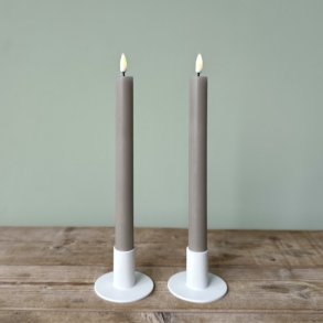 Sand LED Kronelys 2stk 240mm