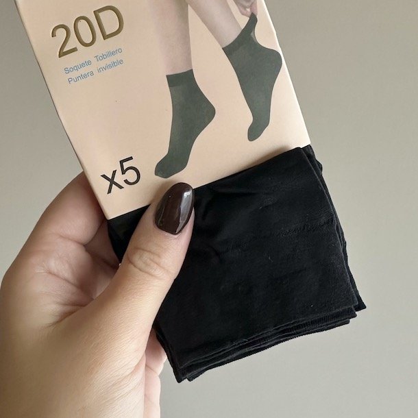 Ankelstrmper nylon 20d 5 par