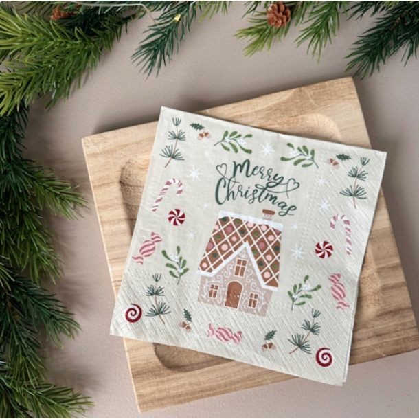 Jule servietter 3-lags 20 stk papir