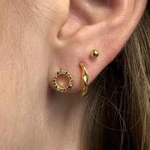 �restikker PASTEL CIRCLE forgyldt s�lv