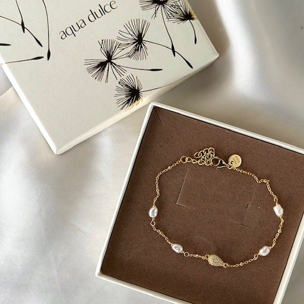 Armbnd PAV PEARL Forgyldt Slv