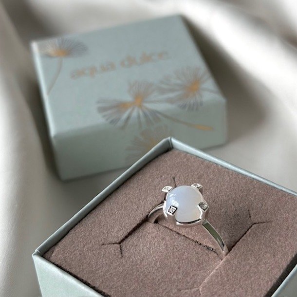 Fingerring STONE PEGGY Sterling slv