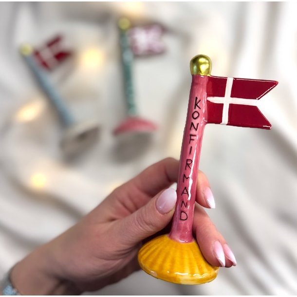 Flag lille konfirmand Keramik