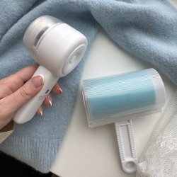 S�t med fnug og fnuller elektrisk fnugfjerner &amp; genanvendelig fnuller rulle