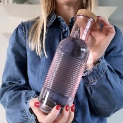 Glas flaske med kork prop glas 700 ml