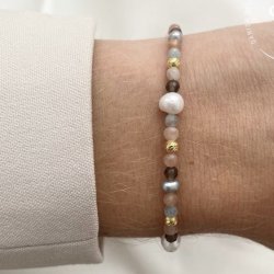 Armbnd MIAH forgyldt slv