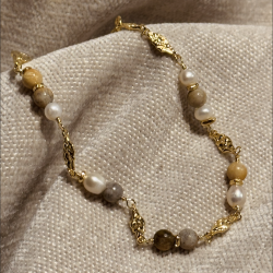 Armbnd GOLDEN SAND forgyldt slv