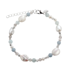 Armbnd SKY BLUE PEARL  Slv