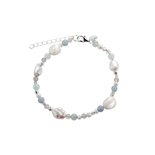 Armbnd SKY BLUE PEARL  Slv
