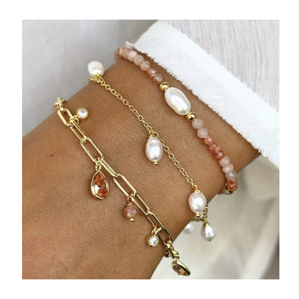 Armbnd SUNELLA ROSE Armbnd forgyldt slv