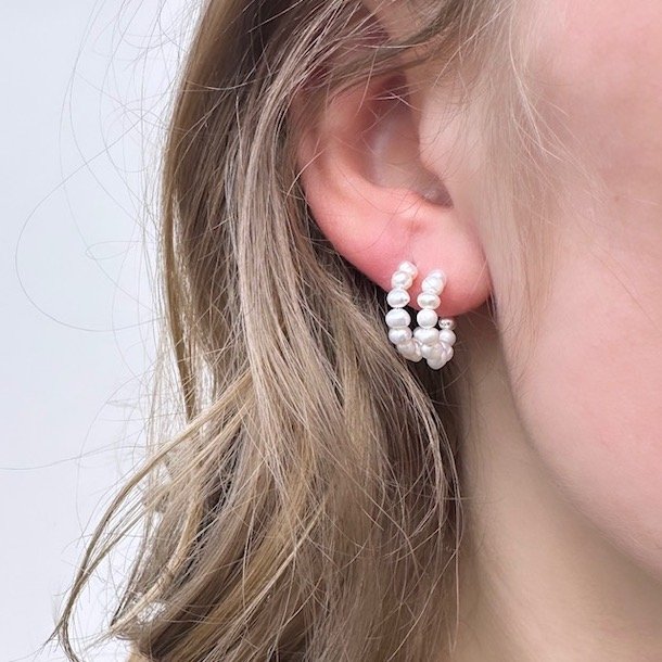 restikker PRETTY PEARL 15 mm Sterling Slv