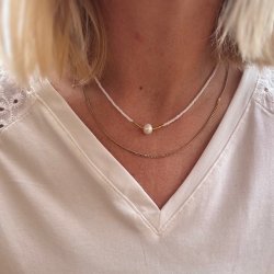 Spansk halskde med perle