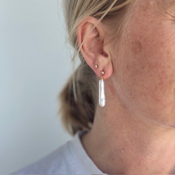 restikker TORINO pearl forgyldt slv