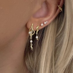 restikker Maree pearl forgyldt slv