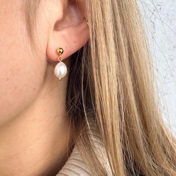 restikker Fanny pearl forgyldt slv