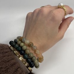 Armb�nd glasperler med elastik