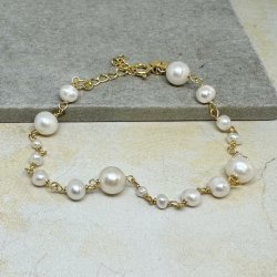 Armbnd GHITA forgyldt slv