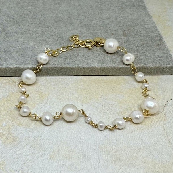 Armbnd GHITA forgyldt slv