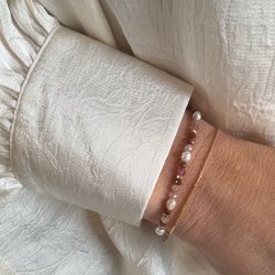 Armbnd PEACHY Forgyldt slv