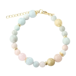 Armbnd MORGANITE DREAM Forgyldt slv