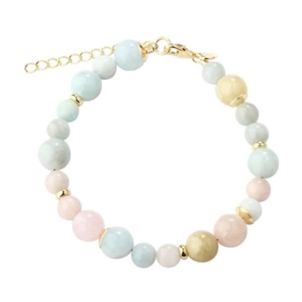 Armbnd MORGANITE DREAM Forgyldt slv