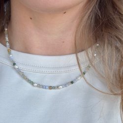 Halskde FRESA Forgyldt slv