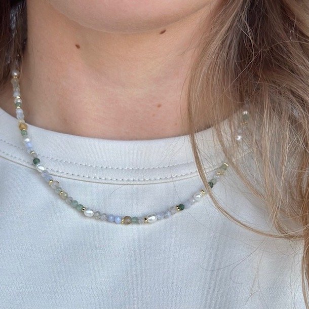 Halskde FRESA Forgyldt slv