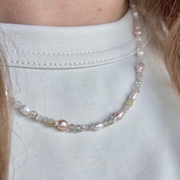 Halskde FRESA ROSE Sterling slv