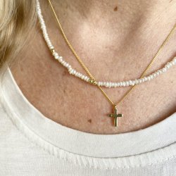 Kristel perlekde forgyldt