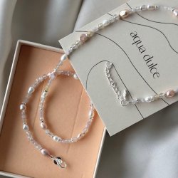 Halskde FRESA ROSE Sterling slv