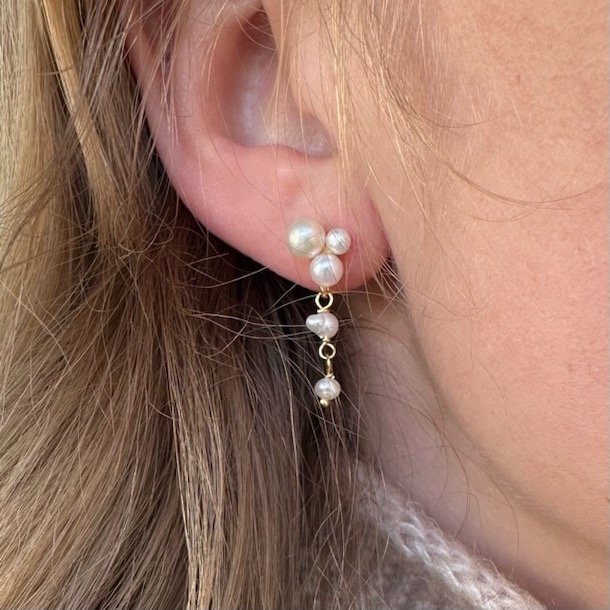 restikker bubbels short forgyldt slv