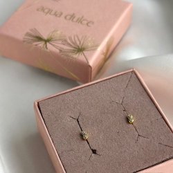 restikker TINY CLEAR forgyldt slv