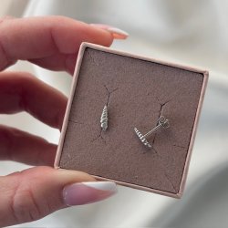 Petite konkylie restik Sterling slv