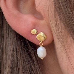 restikker SHELLY PEARL forgyldt slv