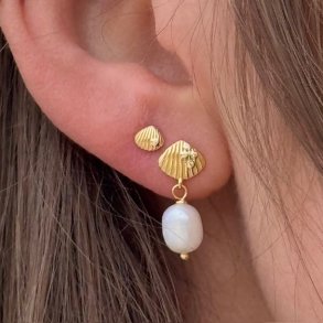 restikker SHELLY PEARL forgyldt slv