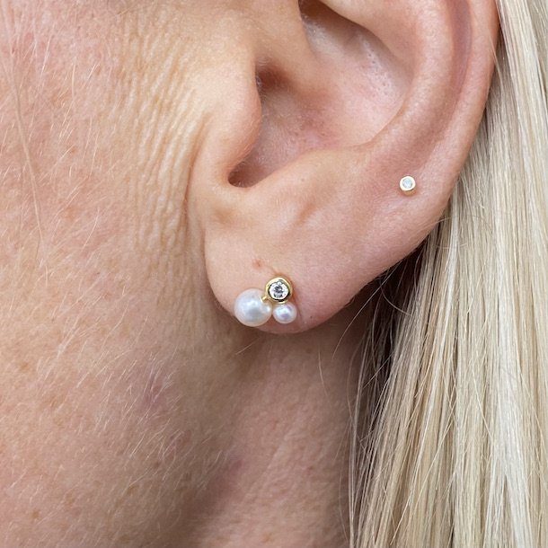 restikker PRETTY pearl petite forgyldt slv