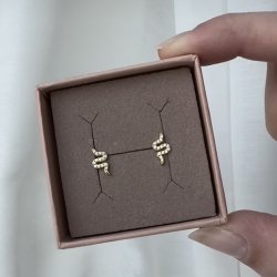 restikker DARLING SNAKE Forgyldt Slv