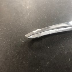 Skr Pincet slvfarvet