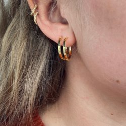 Hoops plain 20 mm forgyldt