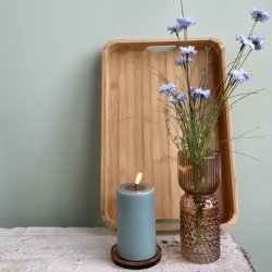 Platte til -Bloklys glas