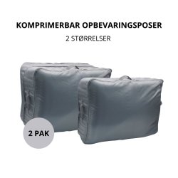 Komprimerbare opbevaringsposer 2 stk