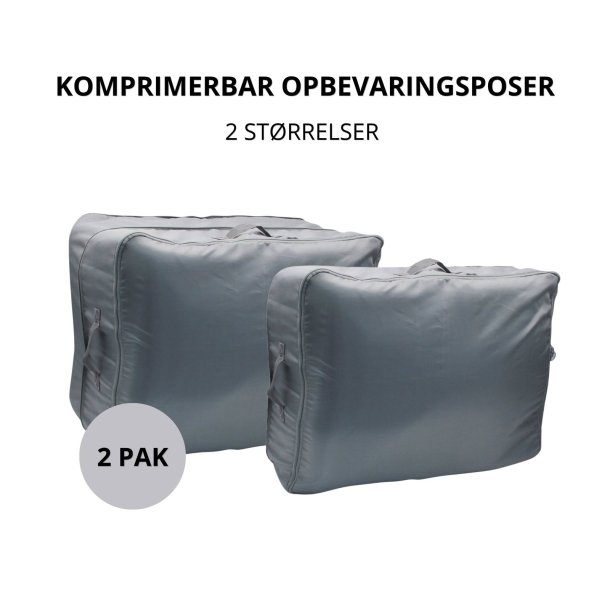 Komprimerbare opbevaringsposer 2 stk