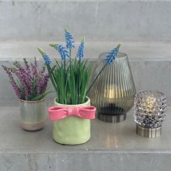 Skjuler med sljfe rosa/grn keramik