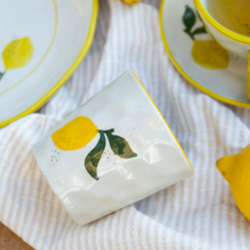 Krus citron picnic keramik