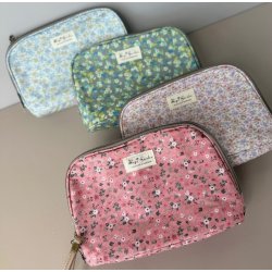 Toilettaske stor flora